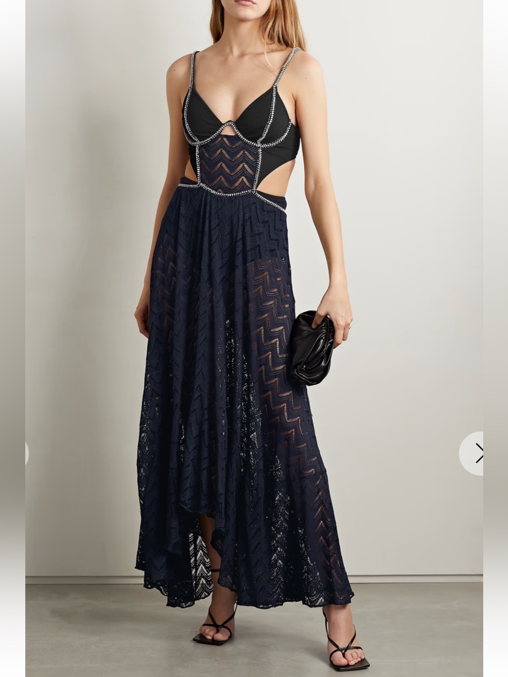 PatBO × Alessandra Ambrosio Hand
Beaded Bustier Maxi Dress in Black NWT - Picture 4 of 8
